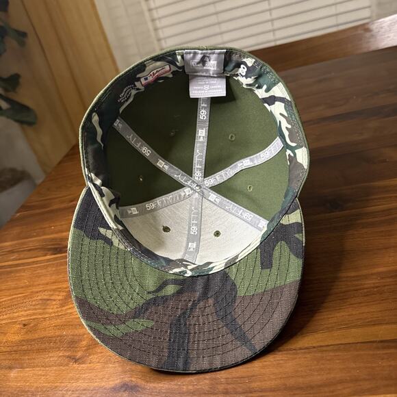 Tampa Bay Rays New Era Camo Armed Forces Day On Field 59FIFTY Hat Fitted 8 READ - Picture 6 of 7